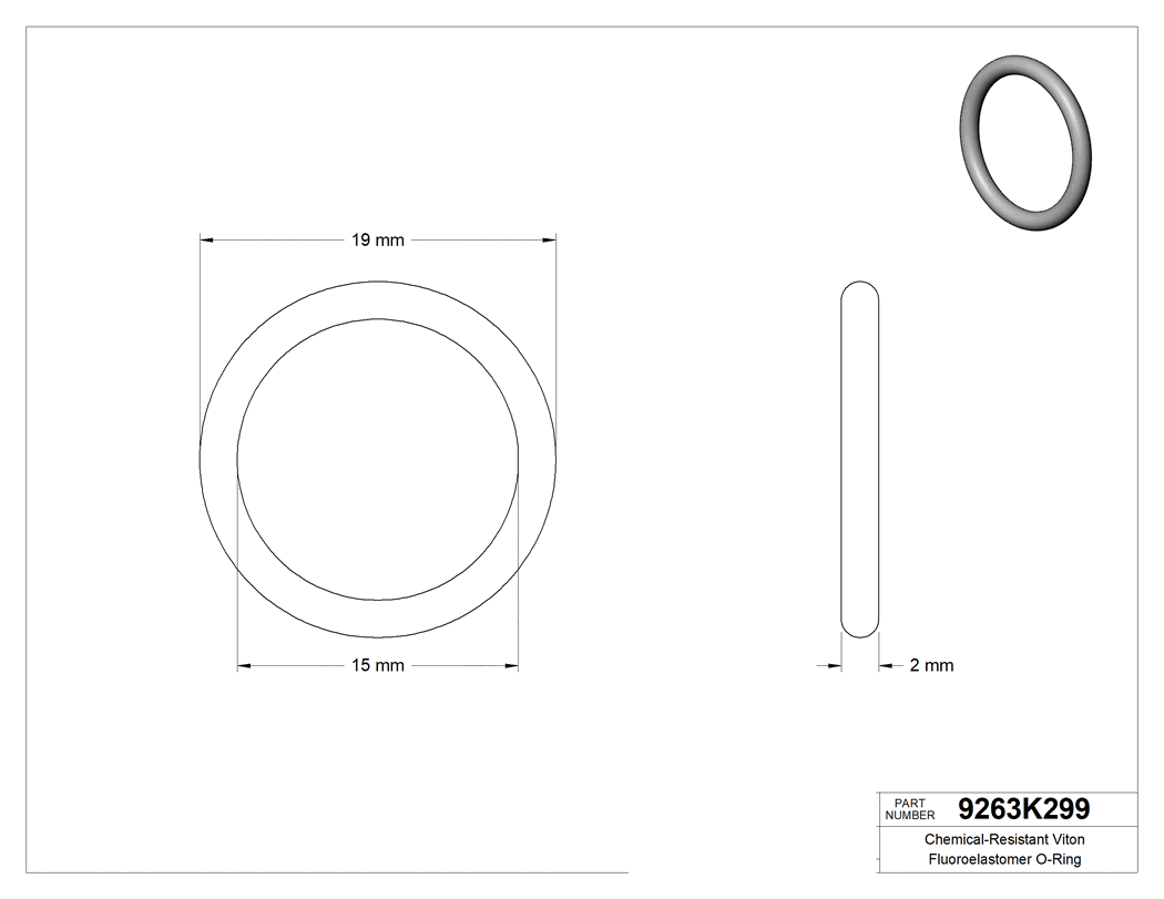 Technical drawing - 9263K299